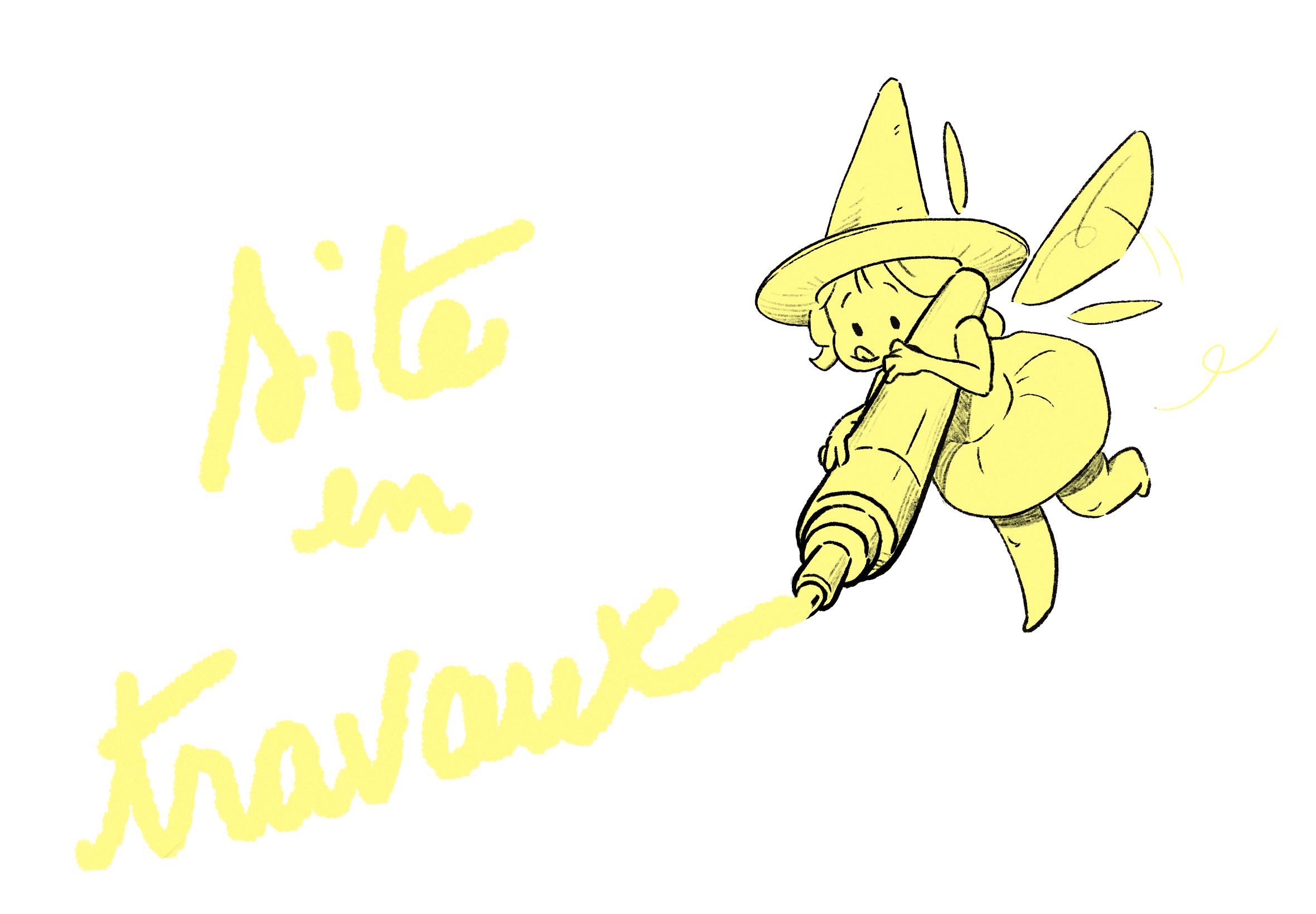 Site en travaux fée